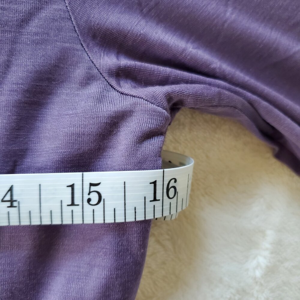 Woolx Sophia Bodysuit Merino Wool Blend Purple Small - Picture 4 of 10